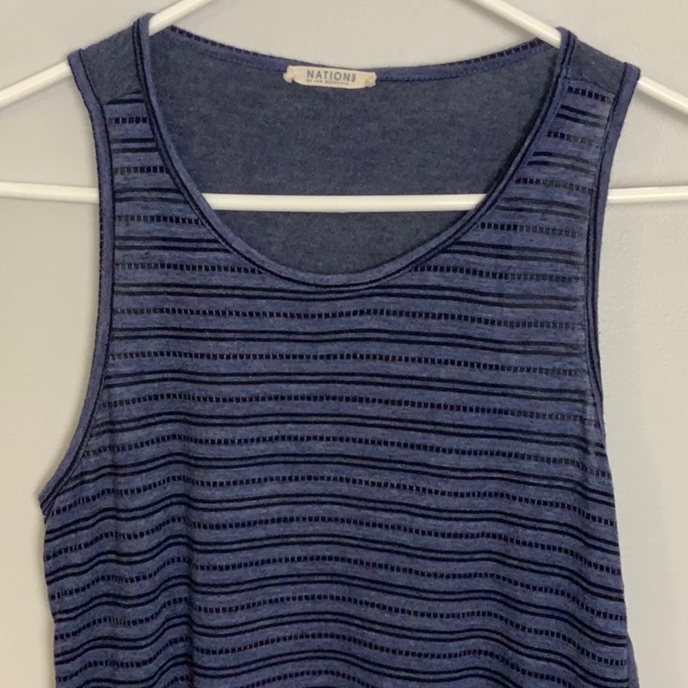 Nation LTD Racerback Tank top Blue‎ Size Small